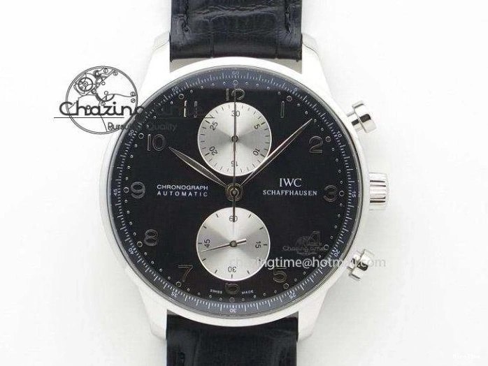 MIROTIME 0418 Portuguese Chrono RG IW371480 ZF 1:1 Best Edition White Dial On Brown Leather Strap A7750 V HighPerformance 7266